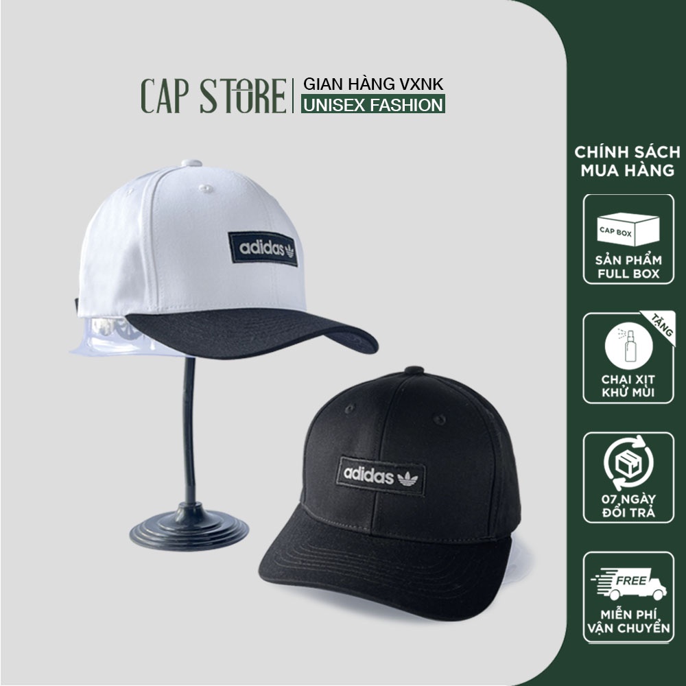 Mũ Adidas cao cấp - Nón kết nam nữ logo thêu 3D full box form thời trang unisex tặng kèm chai xịt vệ sinh mũ nón