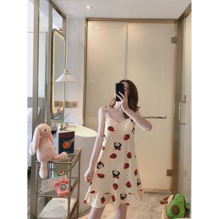 Đầm nữ ngủ gợi cảm dễ thương cho phụ nữ