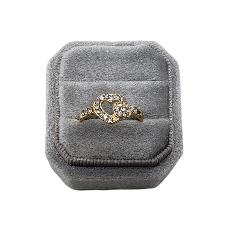 Hộp Đựng Nhẫn Cưới Hình Bát Giác Có Nắp Tháo Rời Được