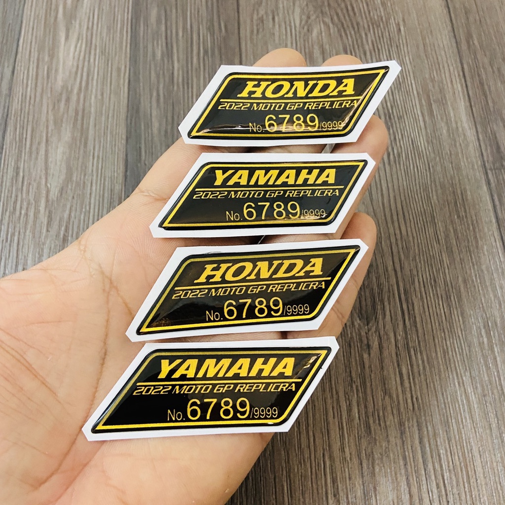 Tem limited dán đầu đèn san bằng tất cả, 6789 chất liệu nhựa nổi độc lạ HONDA, YAMAHA