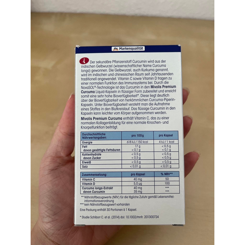 – VIÊN UỐNG TINH BỘT NGHỆ MIVOLIS PREMIUM CURCUMA 1600MG