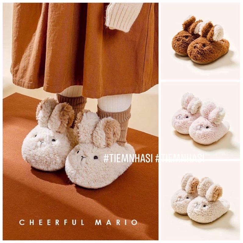 Giày bông cừu và thỏ