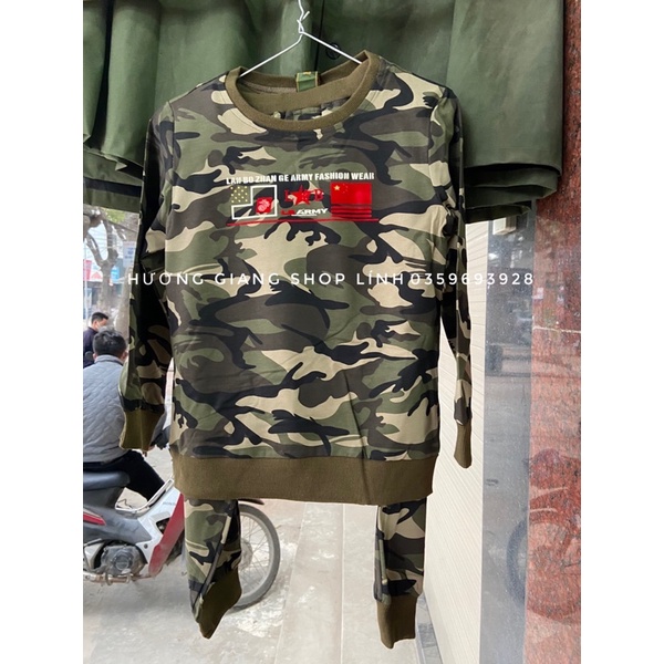 Set nỉ rằn ri trẻ em thời trang cao cấp