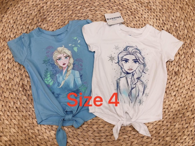 Áo phông cọc tay Elsa- Disney xuất dư xịn