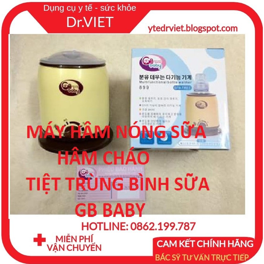 MÁY HÂM NÓNG SỮA - HÂM CHÁO - TIỆT TRÙNG BÌNH SỮA CHO BÉ GB BABY HÀN QUỐC - hâm nóng, giữ nóng và tiệt trùng sữa an toàn