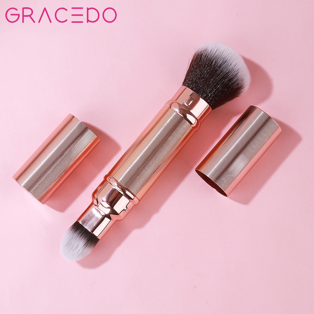 GRACEDO Cọ Trang Điểm Cọ Trang Điểm 2 Trong 1 Hai Đầu Cọ Đánh Nền Mềm Chuyên Nghiệp Cho Dụng Cụ Trang Điểm Tán Kem Che Khuyết Điểm