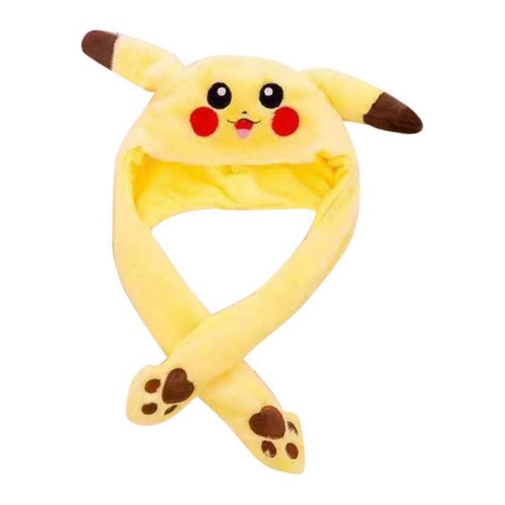 Mũ Pikachu tai giật thời trang dễ thương quà tặng xinh xắn đồ chơi cho bé