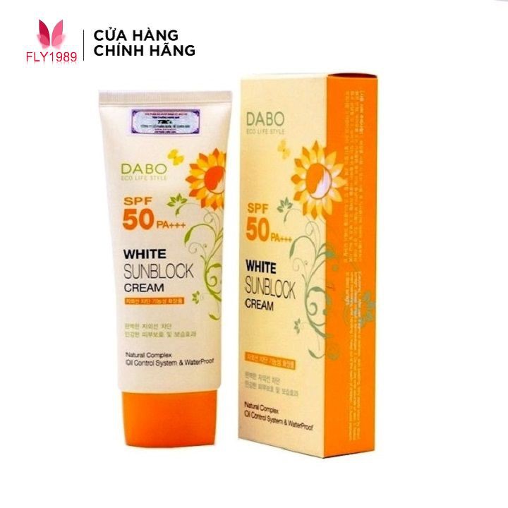 Kem chống nắng dưỡng trắng da Dabo White Sunblock 70ml