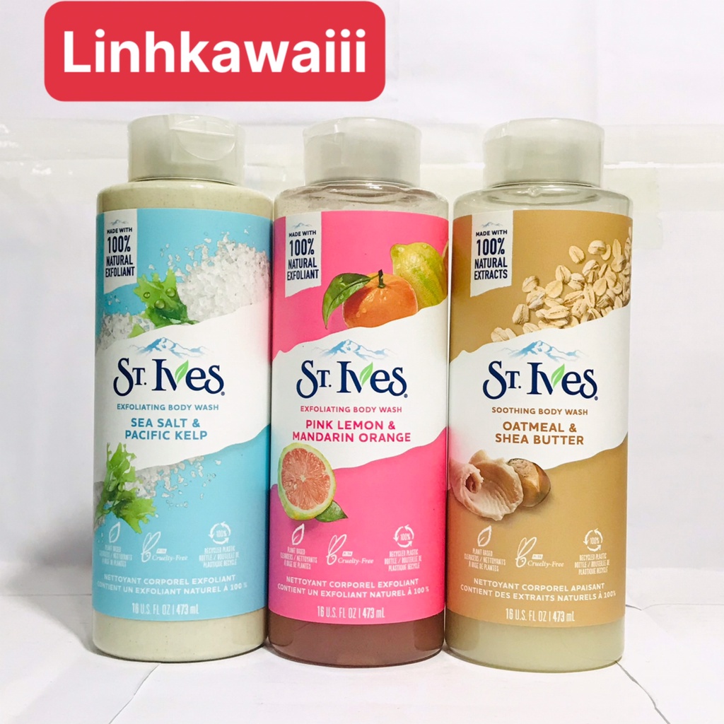 Sữa tắm dưỡng da St.Ives Chính Hãng CTY DKSH (400-473ML)