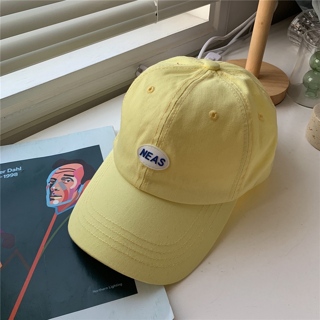 Mũ lưỡi trai vải mềm màu sắc tùy chọn dễ thương dành cho nam và nữ