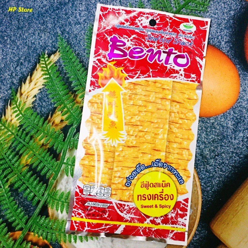 Combo 2 Gói Mực Bento Gói Đỏ Cay Cay Thái Lan Chính Hãng