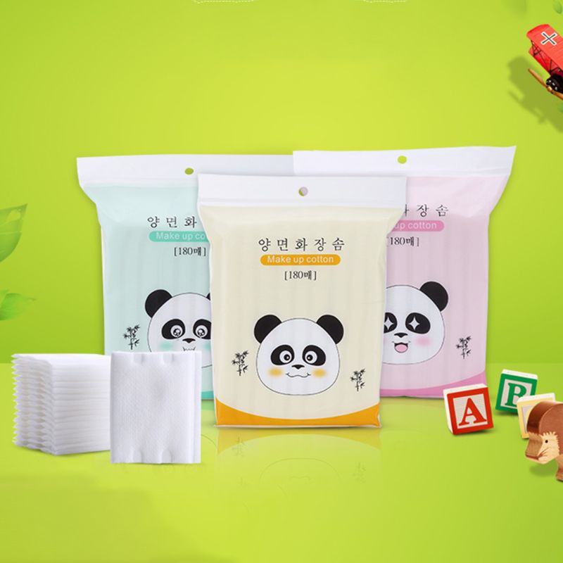 Túi 180 Bông Tẩy Trang YOUYO Chất Liệu Cotton Không Dệt Hai Mặt Dày Dặn