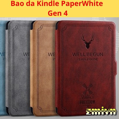 Bao da máy đọc sách Kindle Paperwhite 4 (10th) họa tiết hươu