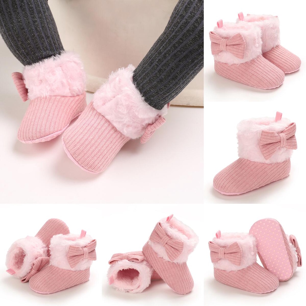 Giày Bốt cotton Đế Mềm Chống Trượt Giữ Ấm Thoải Mái Dành Cho Bé Trai Gái