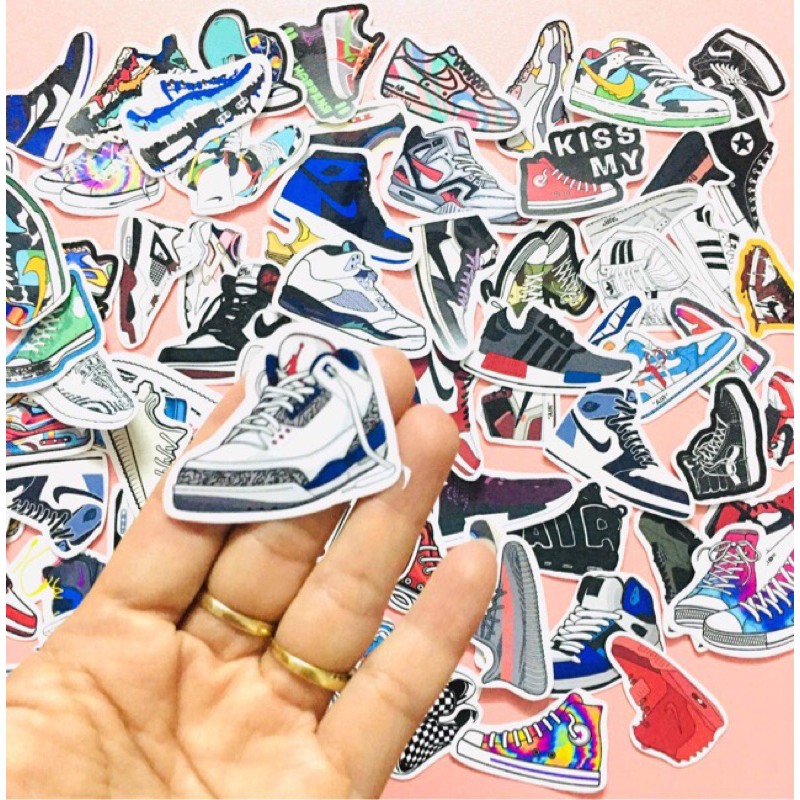 10-50 hình sticker giày sneakers decal(random hình)