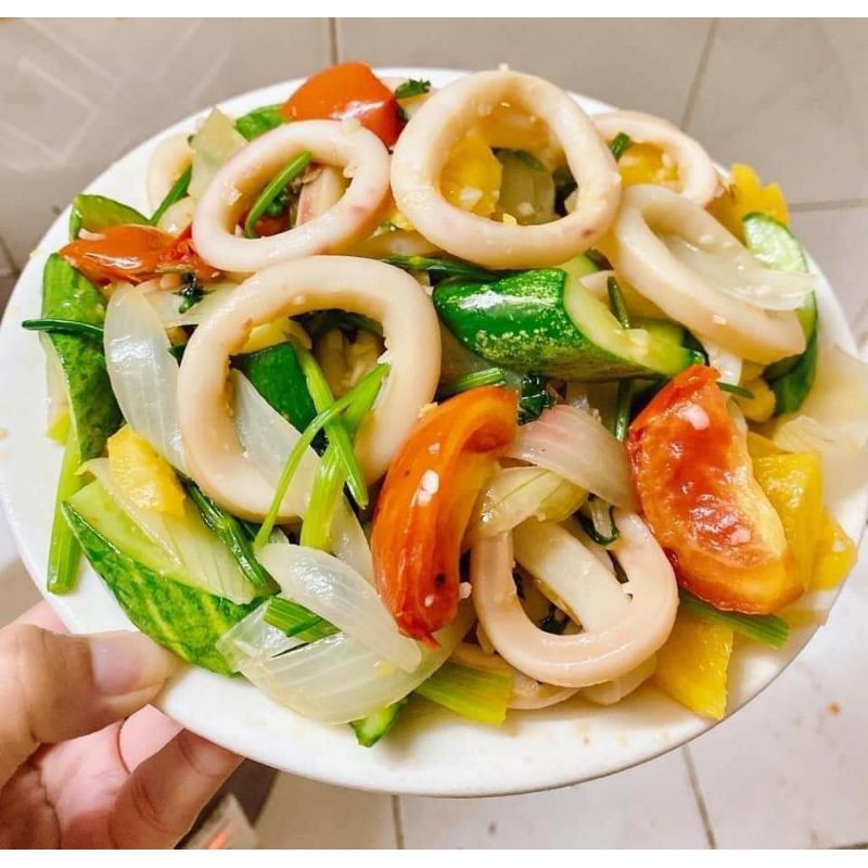 Mực vòng thái khoanh 1kg