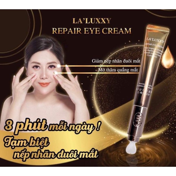 [kèm quà] KEM MẮT LA’LUXXY DR.LACIR - thanh rung lạnh 3p xoá tan bọng mắt, quầng thâm, nếp nhăn -trả lại tuổi thanh xuân