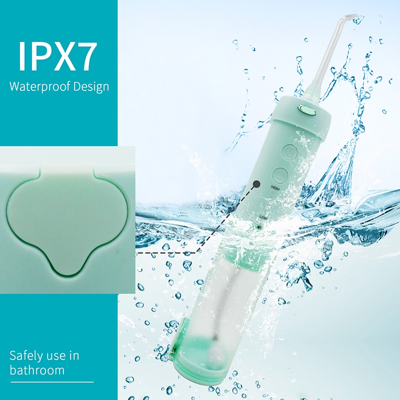 Máy tăm nước h2ofloss HF-10 Máy Tăm Nước Cầm Tay với 5 Đầu Vòi, 5 Chế độ IPX7 chống thấm nước Máy Xỉa Răng Nước Chính Hãng Bảo Hành 12 Tháng Sạc USB