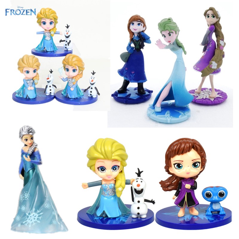 Bộ 4 món đồ chơi mô hình nhân vật trong hoạt hình Frozen 2
