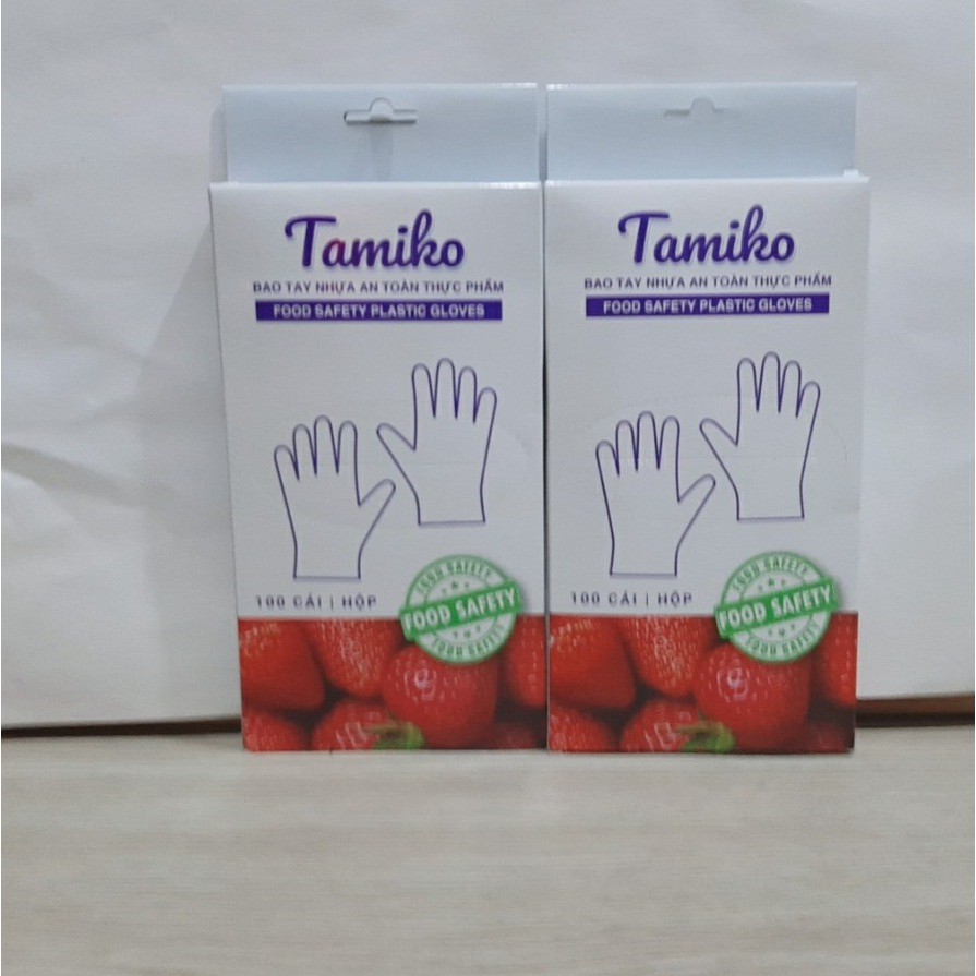 100 Cái/ Hộp  Găng Tay Tự Phân Hủy Sinh Học Tamiko SIZE M