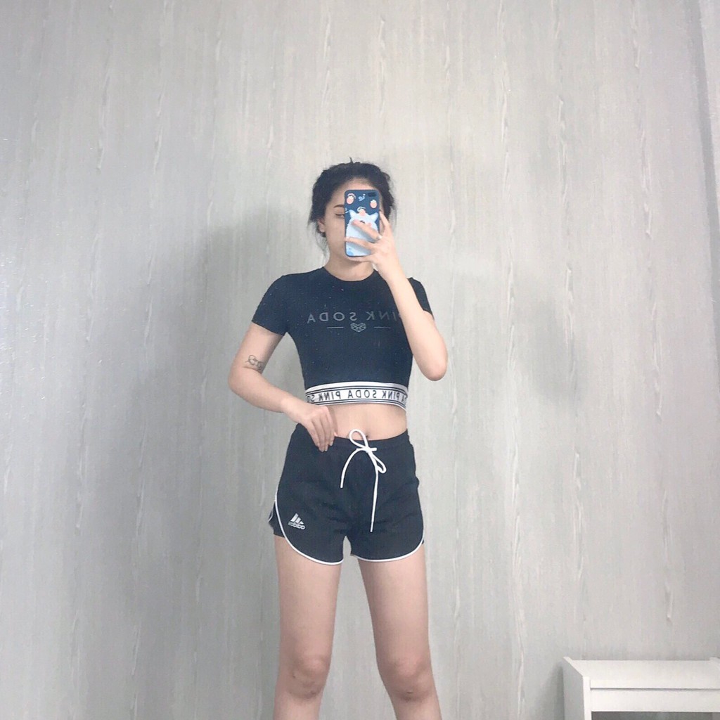 Aó croptop nữ tập yoga, gym, aerobic thể thao Bin Sports A148