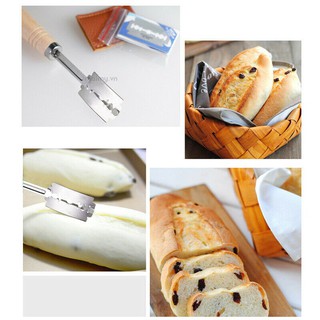 1 Bộ Dụng Cụ Cắt Bánh Mì Bằng Thép Không Gỉ