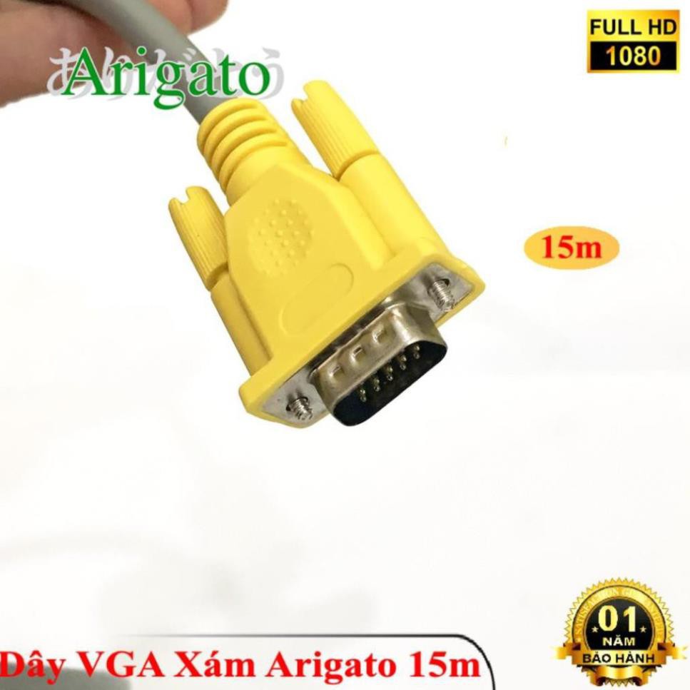 Dây VGA 15m Xám Arigato ARIGATO ĐẢM BẢO CHẤT LƯỢNG | BigBuy360 - bigbuy360.vn
