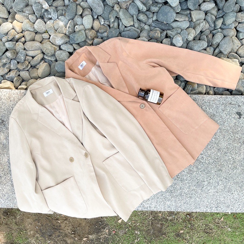 Áo khoác blazer trơn basic LEN clothing 4 màu 8137 | BigBuy360 - bigbuy360.vn