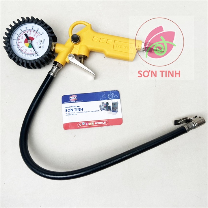 Súng bơm hơi lớp xe dùng khí nén Tolsen 73193 (TẶNG 1 NỐI REN)