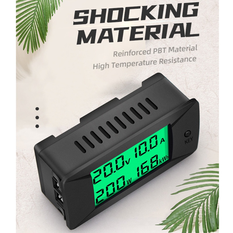 1 Đồng Hồ Đo Điện Áp Hiển Thị Màn Hình Lcd Dc 0-300v 0-300a