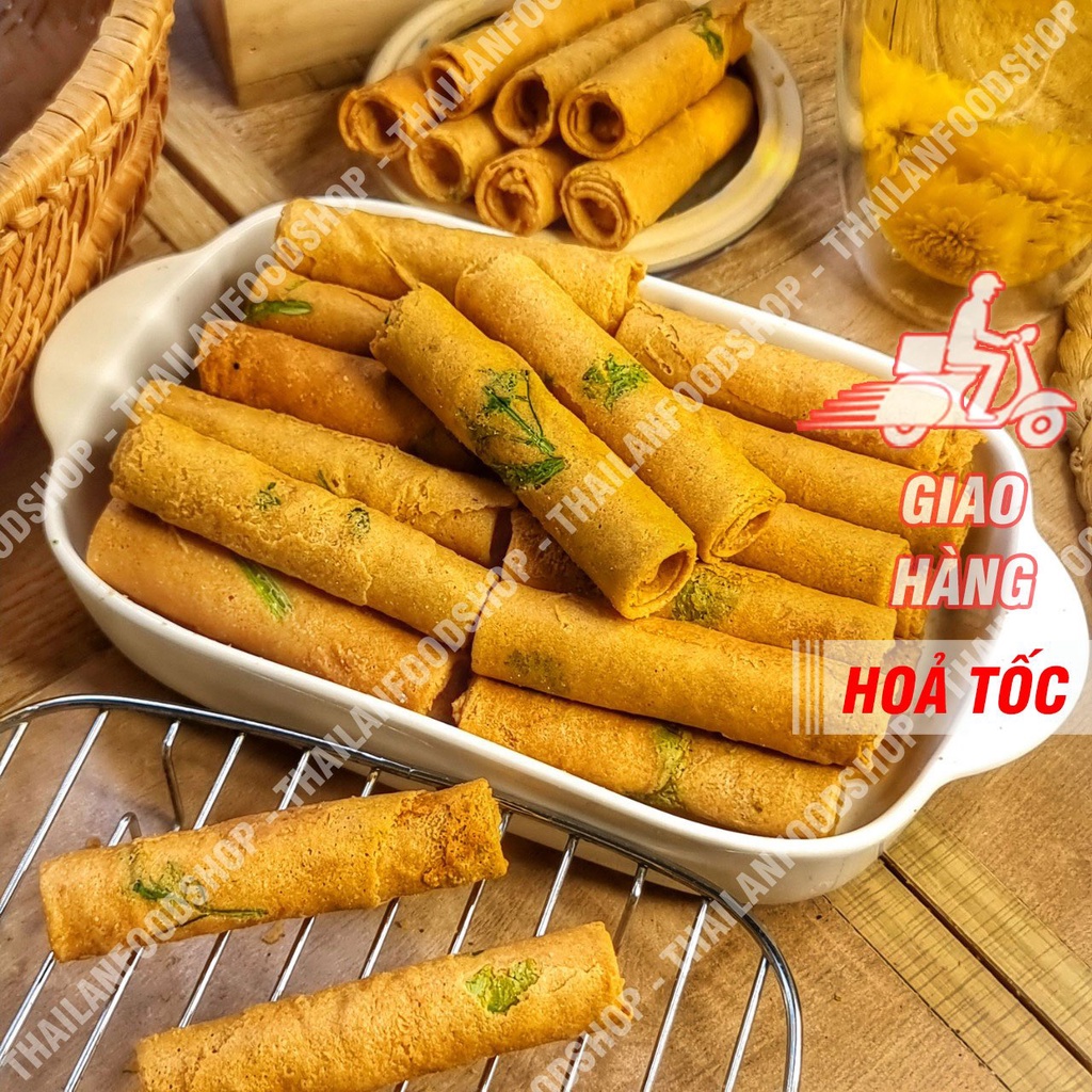 Bánh Ống Ngò Nhân Bơ Đậu Phộng Lon 400Gram