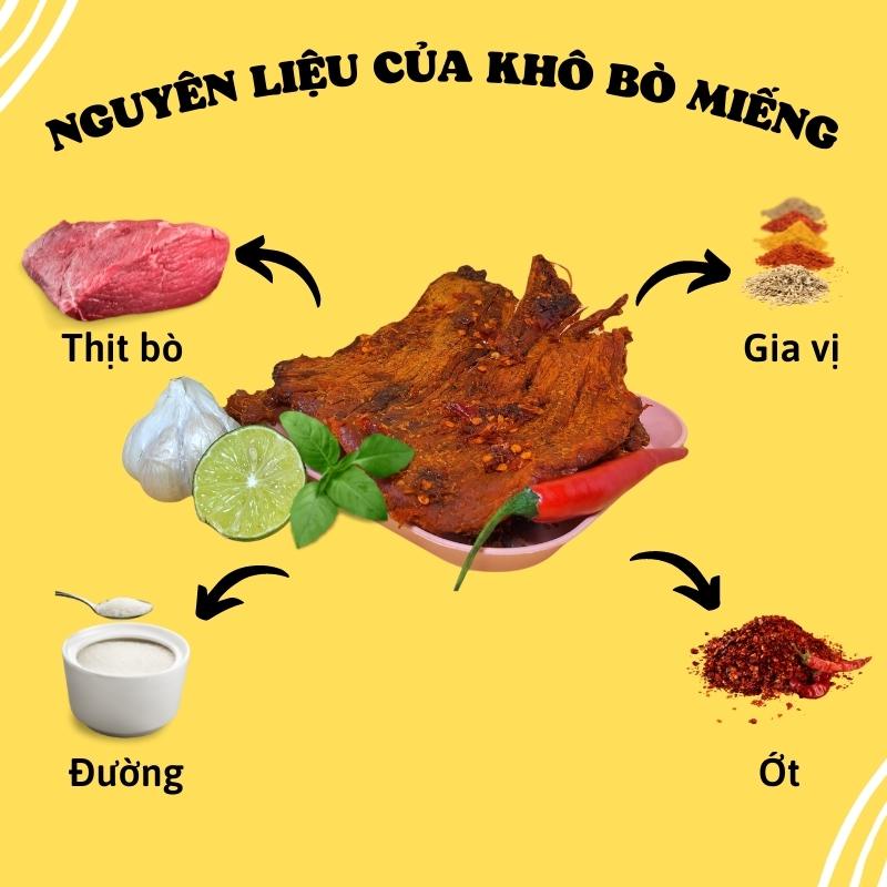Khô bò miếng Hồng Ngự 250gr MlemMlem đồ ăn vặt vừa ngon vừa rẻ ML02 | BigBuy360 - bigbuy360.vn
