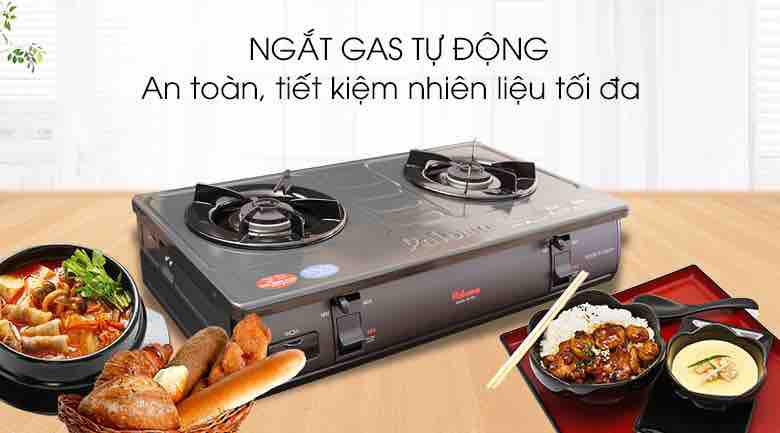 Bếp gas Paloma PA-7PEJ nhật Chính hãng trưng bày mới 98-99%+Tặng Dây gas,Đánh lửa bằng IC điện tử nhạy bén,tránh thất