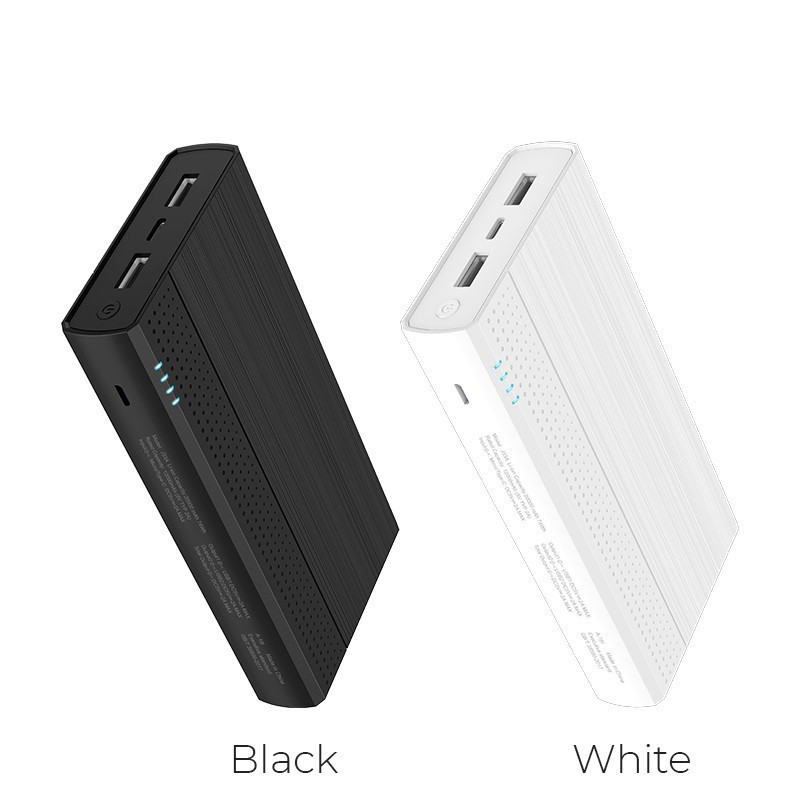 Pin sạc dự phòng 20000 mAh Hoco J33A tặng kèm cáp 2in1 (Lightning & Micro USB) sành điệu HÀNG TỐT