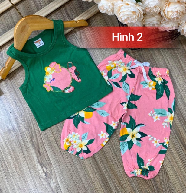 BỘ LỬNG THUN COTTON HÌNH THÊU ĐẮP [7-20 KÝ]