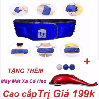 Máy massage đánh tan mỡ bụng x5 +máy massage cá heo cao cấp