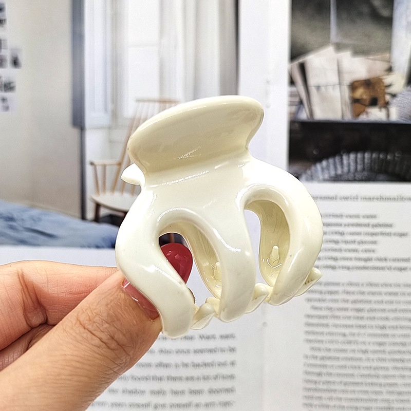 Kẹp Tóc Càng Cua Mini Trơn Màu Đơn Giản Phong Cách Hàn Quốc Dành Cho Nữ