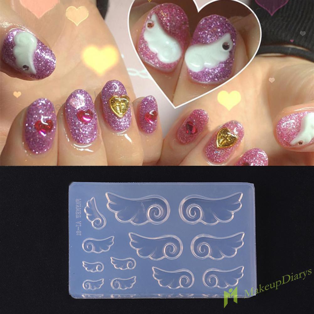 【New Arrival】3D Creative Pattern DIY Nail Art Silicone Mold UV Gel Template Form Mould