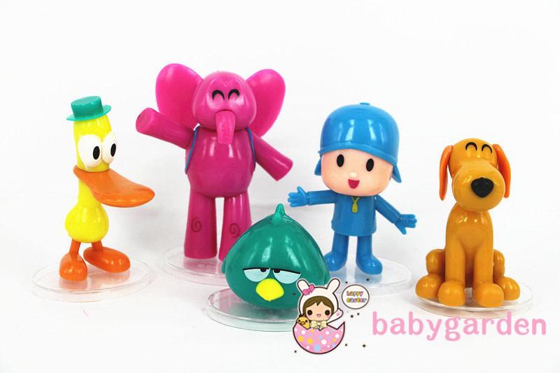 Set 5 con rối đồ chơi phim hoạt hình Pocoyo Zinkkia có thể cử động cho bé