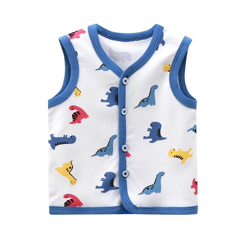 Áo gile cotton cho bé, chất cotton mỏng mát phù hợp mùa xuân hè [Shop Mẹ Bob 86]