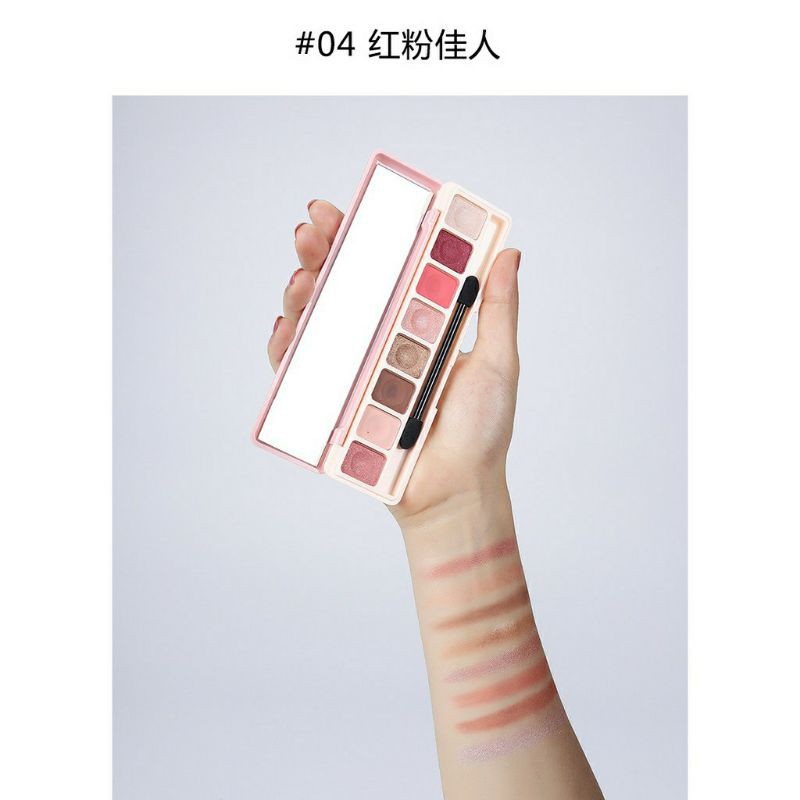 [Bán Sỉ+FreeShip]Bảng Phấn Mắt Nhũ 8 Ô Màu Lameila Novo Dikalu Lasting Make Up P35,Phấn Lên Màu Mắt Đẹp Xinh Xắn