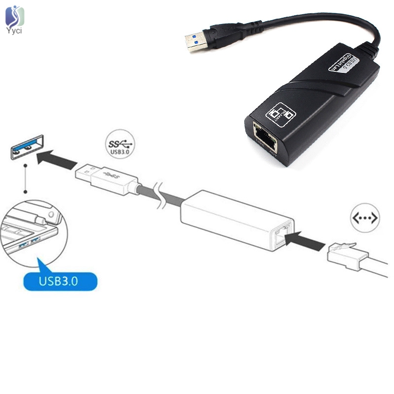 Adapter Mạng Lan Ethernet Gigabit USB 3.0 1000mbps Sang RJ45 10/100/1000 | BigBuy360 - bigbuy360.vn