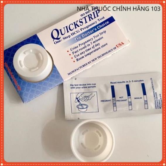 Que thử thai Quickstrip cho kết quả nhanh, chính xác ( hàng che tên)