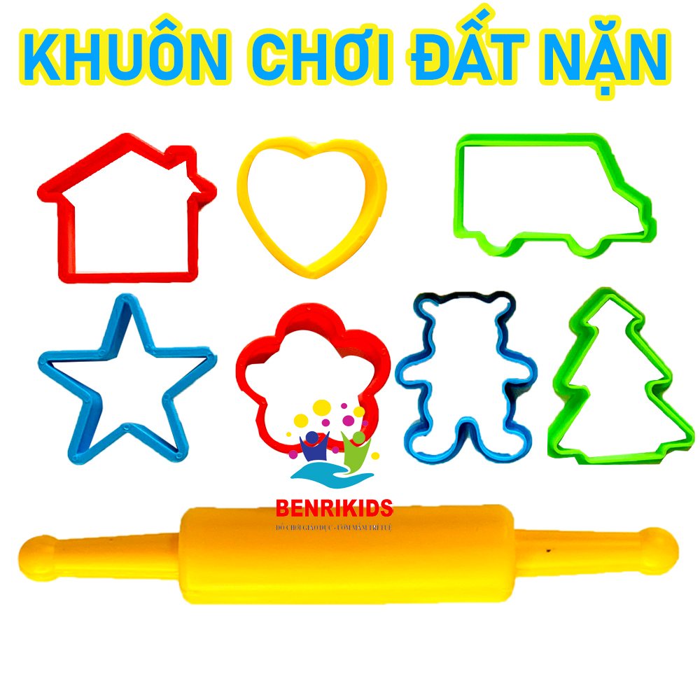 Khuôn Đất Nặn Sato Set 9 Món Tạo Hình Chơi Với Đồ Chơi Đất Nặn Đất Sét An Toàn Cho Trẻ