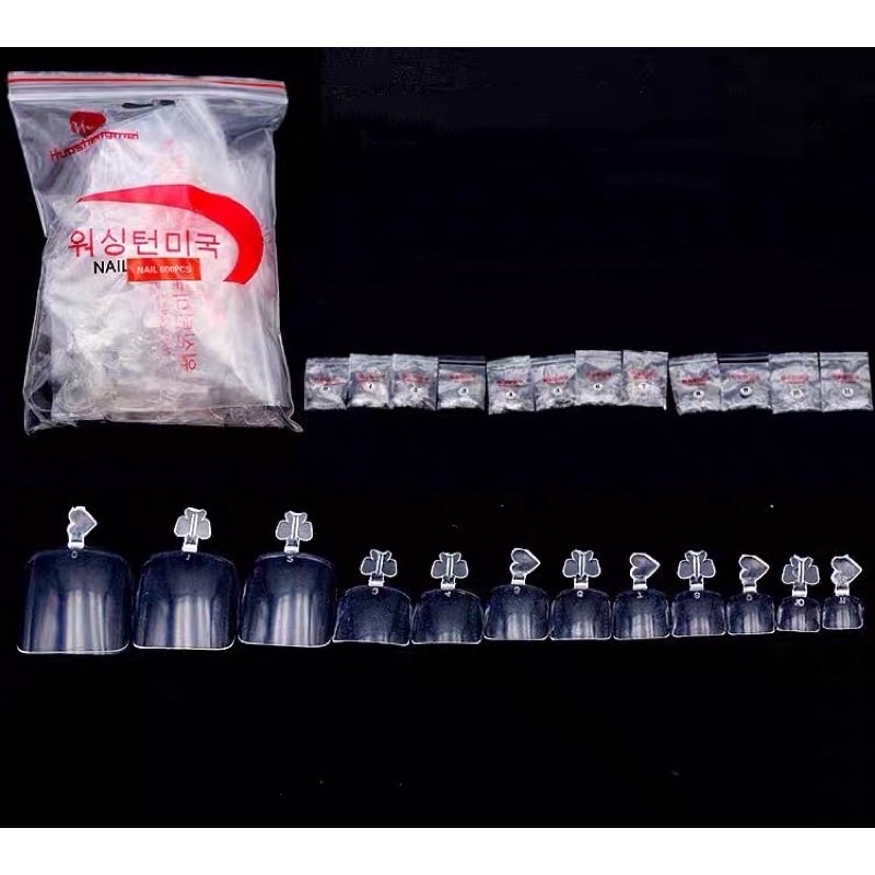 Móng Úp Chân HSM Chuẩn Form , Gói 500pcs