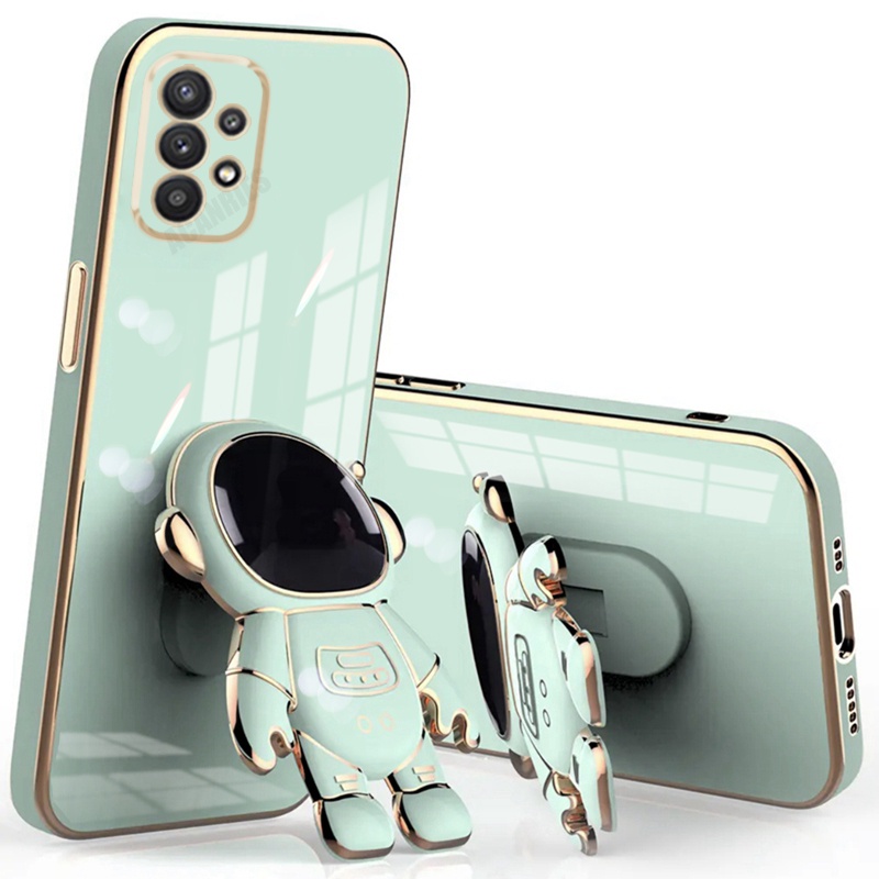 Ốp Điện Thoại Silicon Có Giá Đỡ Hình Phi Hành Gia Cho Samsung Galaxy A52 A52S A53 A32 A33A72 A13 A23 4g 5g