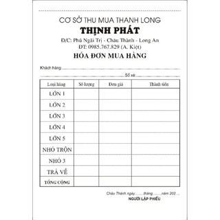 Hóa đơn bán hàng 2 liên khổ A5 (100t/quyển)