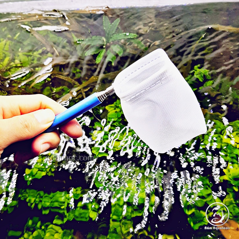 Vợt Tép 3D inox - Vợt Tép Xếp Khúc Nhỏ Gọn | Phụ Kiện Thuỷ Sinh Nấm Aquatools