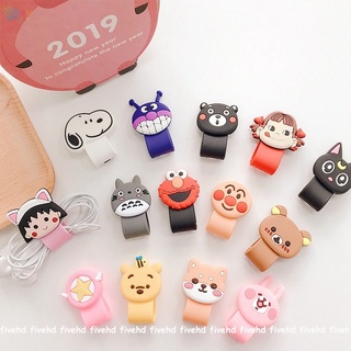 Cute Charging Cable Earphone Winder for Apple Android USB Charging Data Cable Cute Animal Cable Bobbin Protector Wire Cord Holder for Earphone Hot Cartoon Cable Orgnizer Winder