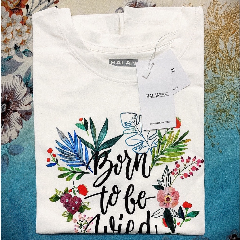 Áo thun xuất phông cotton chính hãng Halan hoa Venus